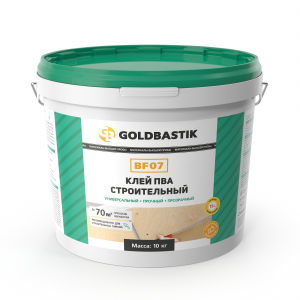 Клей ПВА строительный GOLDBASTIK BF 07, 10л