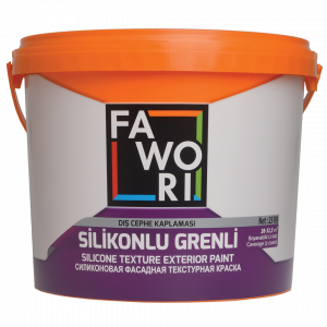 Краска для фасадных работ (матовая) FAWORI SILICONE EXTERIOR PAINT 2.5 LT