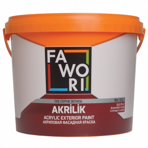 Краска для фасадных работ (матовая) FAWORI ACRYLIC EXTERIOR PAINT WHITE 10LT