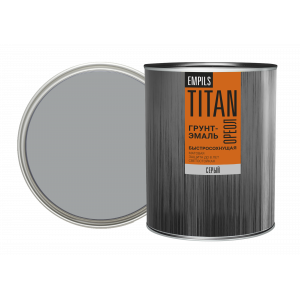 Грунт-эмаль быстросохнущая ОРЕОЛ TITAN матовая серая 0.75 л/0.9 кг