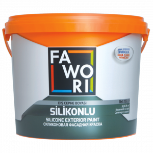 Краска для фасадных работ (матовая) FAWORI SILICONE EXTERIOR MİX-1 2,5LT